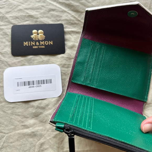 Min & Mon Fiona Vinyl Sequin Confetti Wallet - Picture 3 of 5